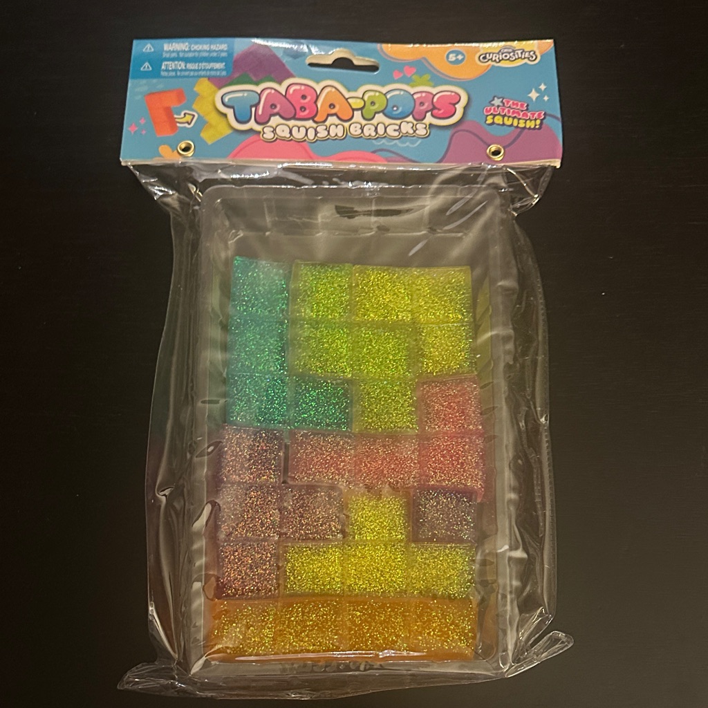TabaPops Glitter Squishy Bricks Taba Pops Viral Squish TabaPops Glitter Squishy Bricks Taba Pops Viral Squish